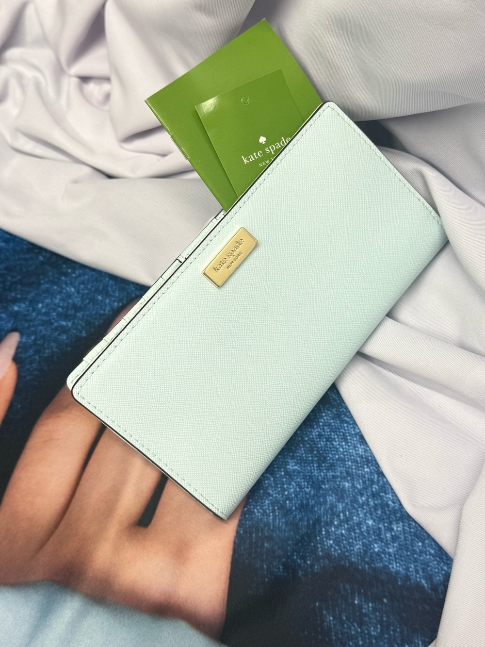 (new+tag) Kate Spade stacy long wallet pink